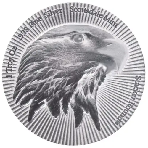 1 oz Eagle Scottsdale Stacker - Silver Antique Round (2)