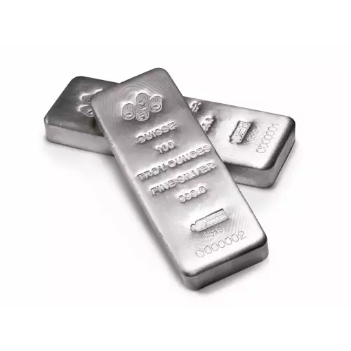 100oz PAMP Cast Silver Bar (2)