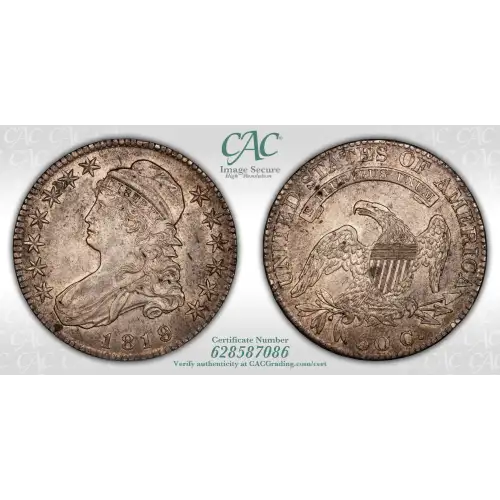 1819/8 Large 9 50c O-105 (4)