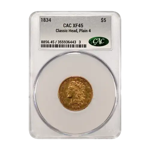 1834 Classic Head, Plain 4 $5 (2)