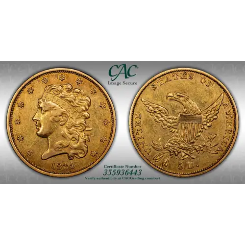1834 Classic Head, Plain 4 $5 (4)
