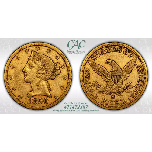 1856-S $5 (4)