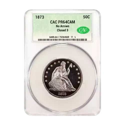 1873 No Arrows 50c Closed 3 CAM (Proof) (2)