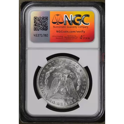 1899 O Morgan Silver Dollar, graded NGC MS-63, showcasing a strong strike with vibrant luster and minimal contact marks consistent with the Mint State 63 designation. Struck at the New Orleans Mint in 90% silver and 10% copper, this coin weighs 26.73 gram