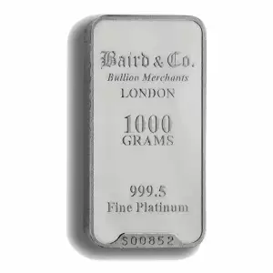 1kg Baird & Co Platinum Minted Bar (2)