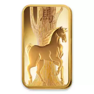 1oz PAMP Gold Bar - Lunar Horse