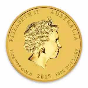 2015 10oz Australian Perth Mint Gold Lunar II: Year of the Goat (2)