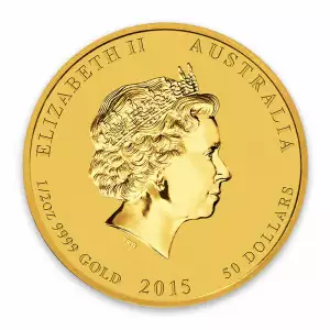 2015 1/2oz Australian Perth Mint Gold Lunar II: Year of the Goat (2)