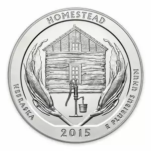 2015 5 oz Silver America the Beautiful Homestead National Park (2)