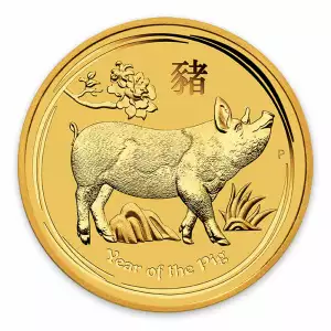 2019 1/2oz  Australian Perth Mint Gold Lunar Year of the Pig (2)