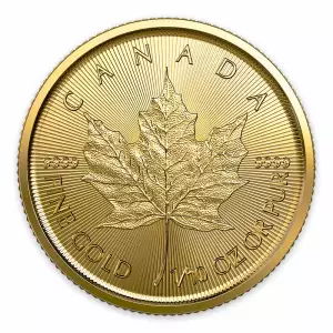 2021 1/10oz Canadian Gold Maple Leaf