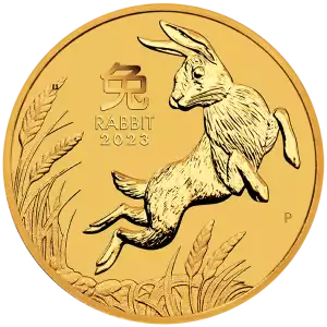 2023 1/10oz Australian Perth Mint Gold Lunar III: Year of the Rabbit (2)