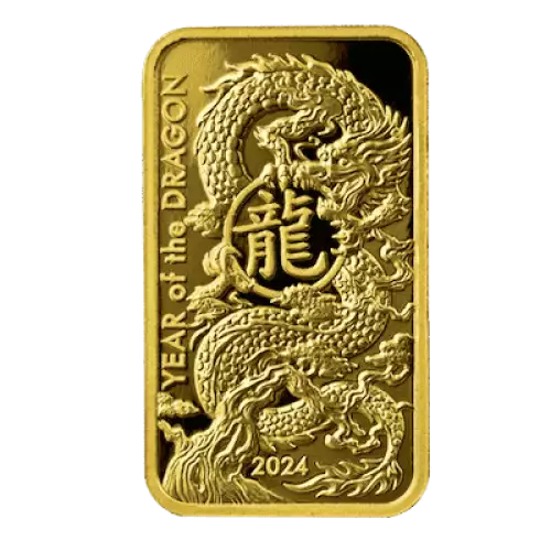 2024 1 oz Asahi Gold Bar - Lunar Dragon (2)