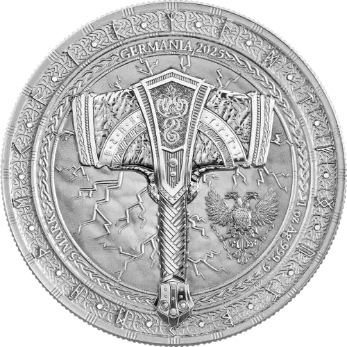 2025 1 oz Artefacts: Mjölnir Silver Coin (2)