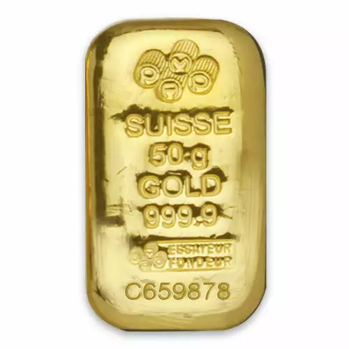 50g PAMP Gold Bar Cast (2)