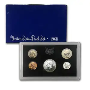 Mint Proof Set - 1968-S 5 Coins ($0.91 FV) - Set