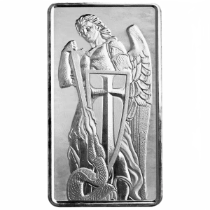 Scottsdale Mint 10 oz Archangel Michael Silver Bar (2)