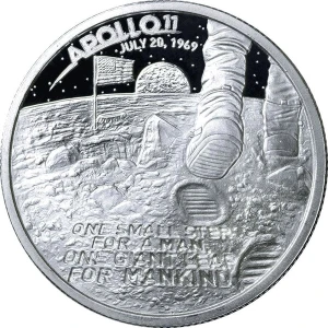 1 oz Apollo Moon Landing - Silver Round (2)