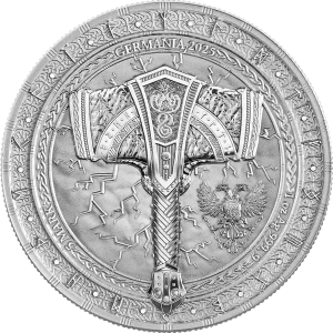 2025 1 oz Artefacts: Mjölnir Silver Coin (2)