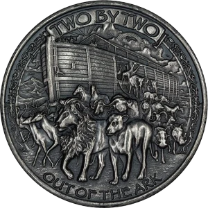 1 oz Silver Round - Noahs Ark (Antique) (2)