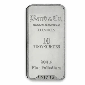 10oz Baird & Co Palladium Minted Bar (2)