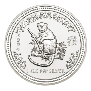 2004 1oz Australian Perth Mint Silver Lunar: Year of the Monkey (2)